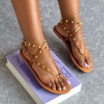 Shayne Brown Slip Sandal