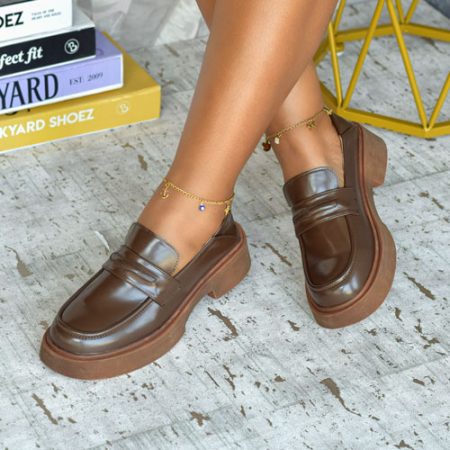 Beckett Brown Platform Loafers