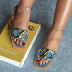 Selah Jeans Slip Sandal
