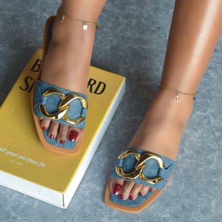 Selah Jeans Slip Sandal