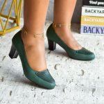 Maddox Green Chunky Heel
