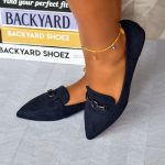 Tatum Navy Flat