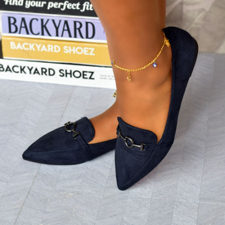 Tatum Navy Flat