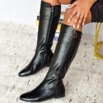 Nur Black Knee-high Boot