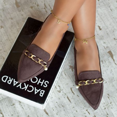 Pearl Pop Choco Flat Shoes
