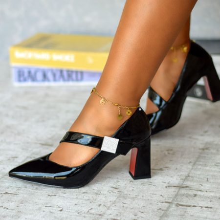 MashUp Black Chunky Heel