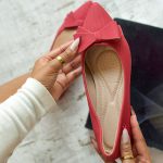 Bowsie Doll Maroon Flat Shoes