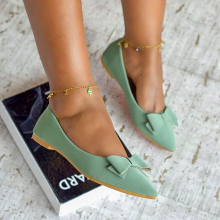 Bowsie Doll L.Green Flat Shoes