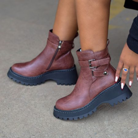 Nabil Brown Ankle Boot