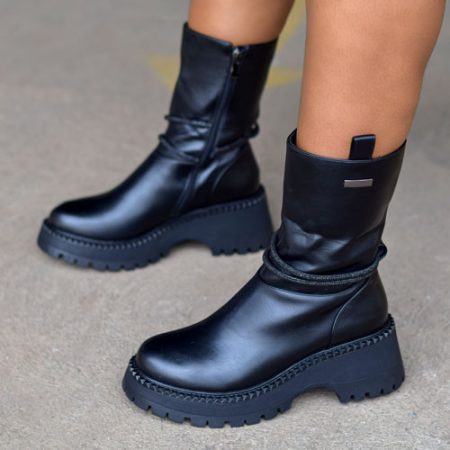 Napier Black Ankle Boot