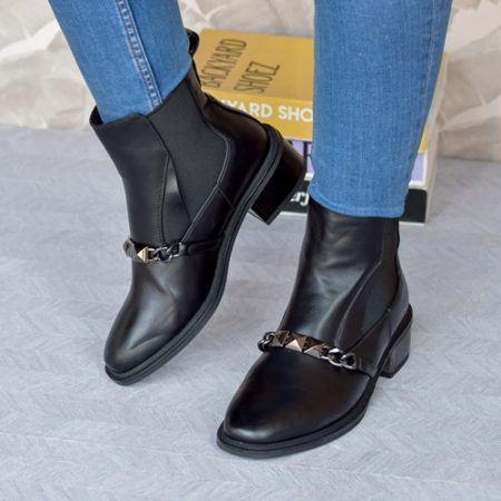 Funk Step Black Ankle Boot