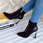 DivaDrop Black Ankle Boot