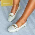 Tallulah light Grey Flat Shoes