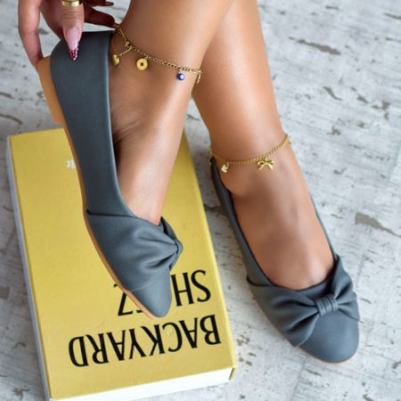 Trip Grey Flat Shoes