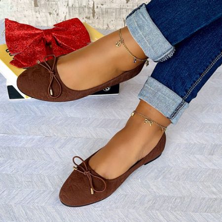 Tinie Chocolate Flat Shoes