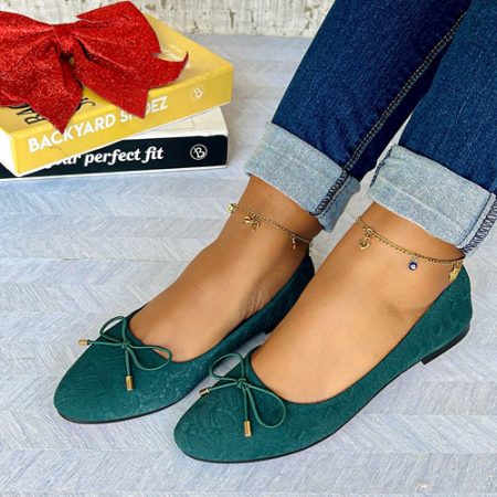 Tinie Green Flat Shoes