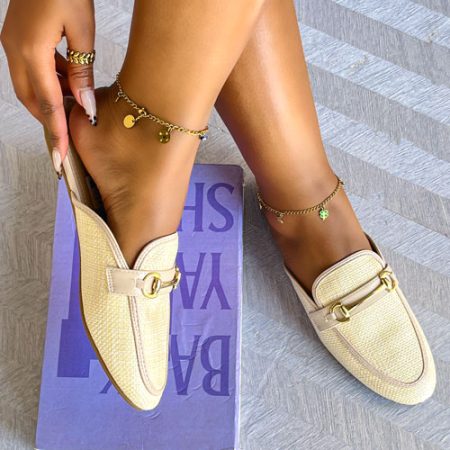 Lilly Beige Mules
