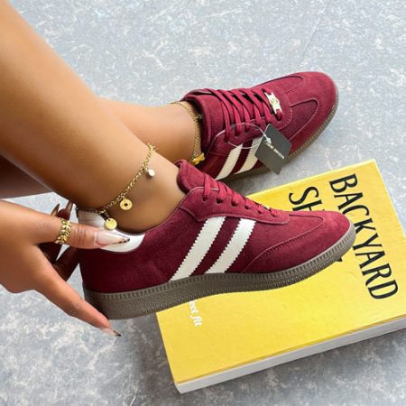 Eila Maroon/White Sneaker