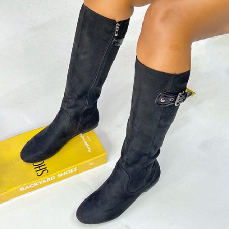 Niamh Black Knee-high Boot