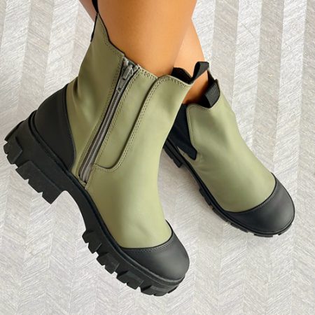 Nolene Olive Ankle Boot