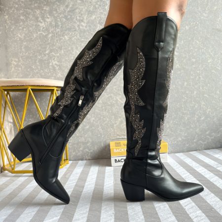 Nanelle Black Knee-high Boot