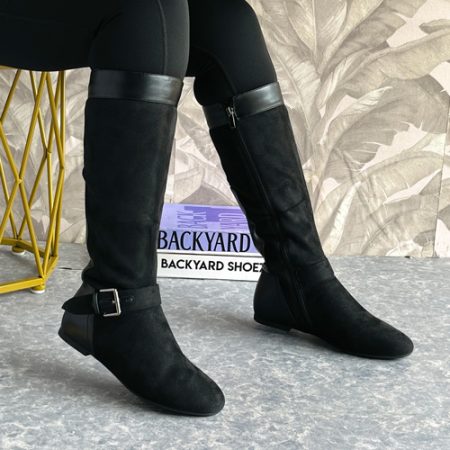 Nika Black Knee-high Boot