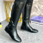 Nabil Black Knee-high Boot