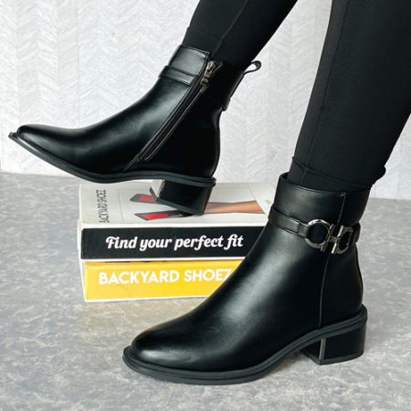 Nevina Black Ankle Boot