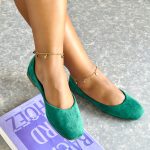 Trace Green Flat Shoes