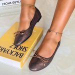 Talulla Bronze Flat Shoes