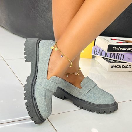 Cairo Grey Loafers