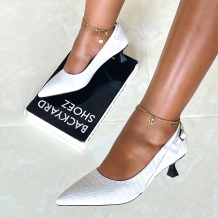 Medad White Heel
