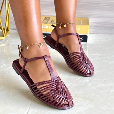 Serenity Maroon Sandals