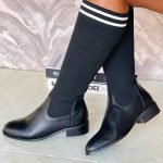 Nile Black Knee Length Boot
