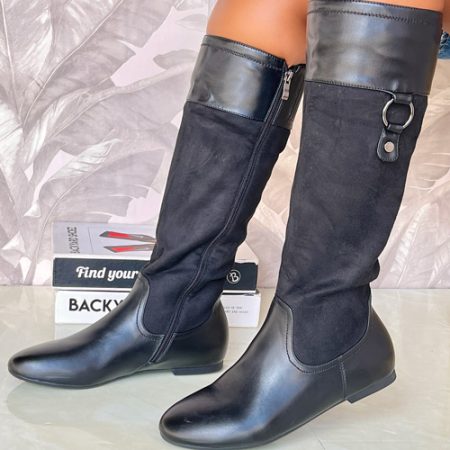 Nairobi Black Knee Length Boot