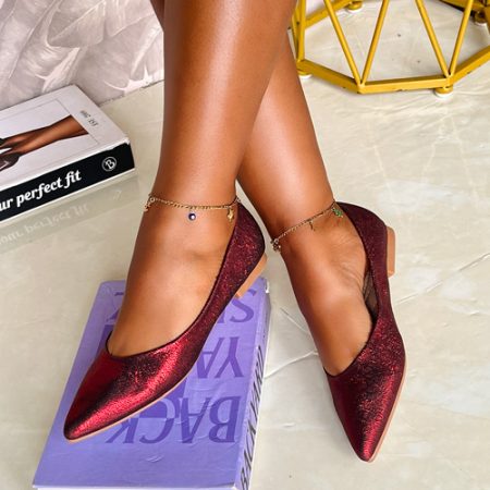Tawny Maroon Flat Shoes
