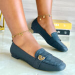 Txomin Green Flat Shoes