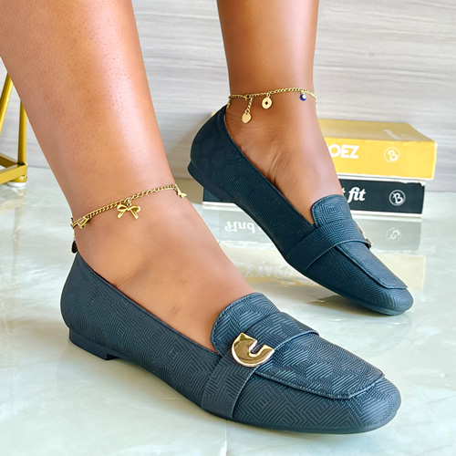 Txomin Green Flat Shoes