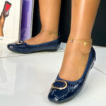 Tihomir Navy Flat Shoes