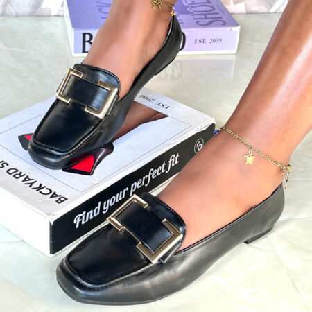 Taylyn Black  Flat Shoes