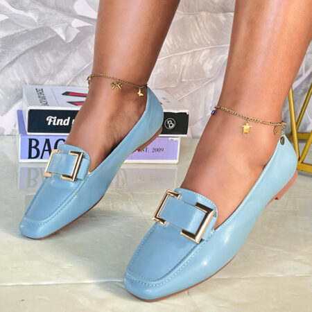 Taylyn light Blue Flat Shoes